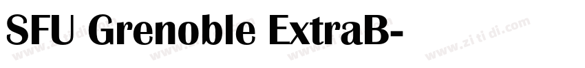 SFU Grenoble ExtraB字体转换